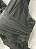 Self-Portrait Black Crossover Midi Dress  Size 10 - photo 9