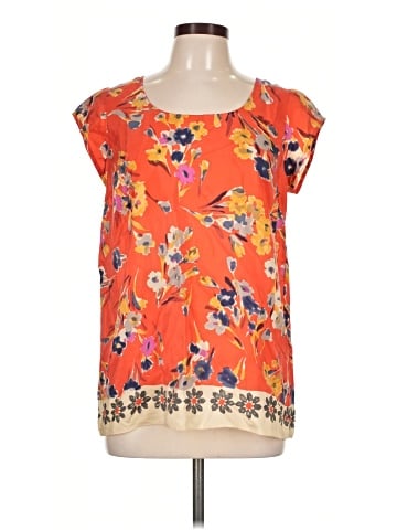 Edme & Esyllte Short Sleeve Silk Top (view 1)