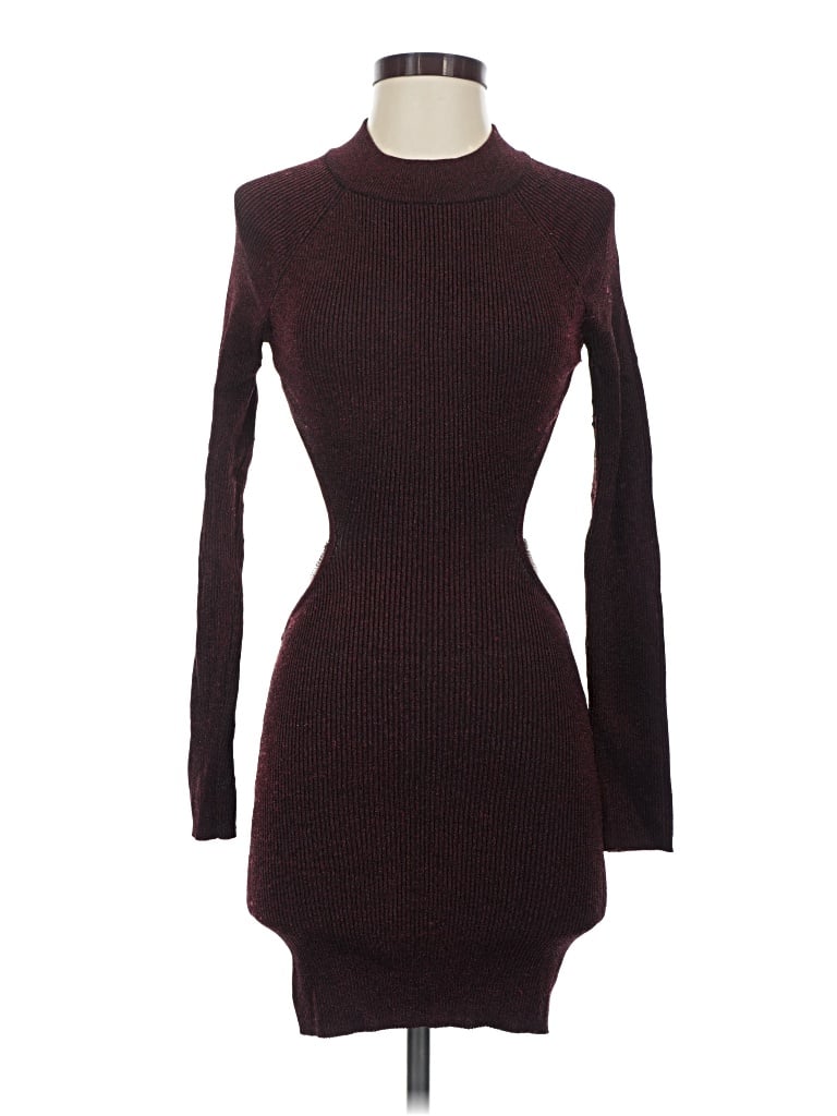 Pre-owned H:ours Cocktail Dress In Burgundy