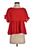 Jun & Ivy 100% Polyester Red Short Sleeve Blouse Size XS - photo 1