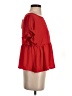 Jun & Ivy 100% Polyester Red Short Sleeve Blouse Size XS - photo 4