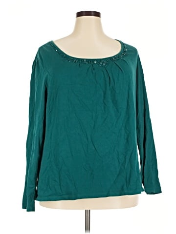 St. John's Bay Long Sleeve Blouse (view 1)