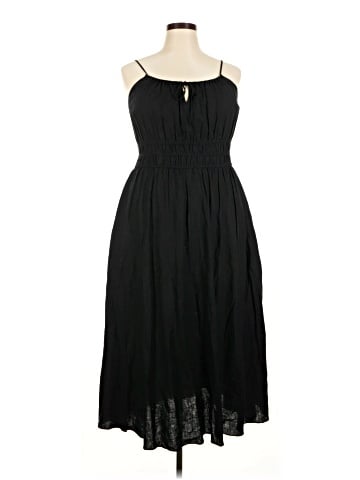 Madewell Linen-Blend Sophia Cami Midi Dress (view 1)