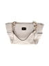 MICHAEL Michael Kors 100% Leather Solid White Gray Shoulder Bag One size - photo 1