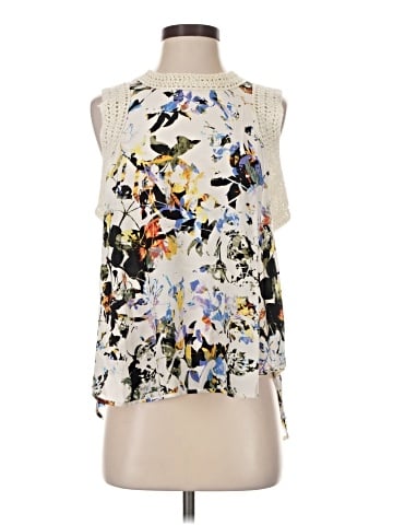 Elizabeth and James Sleeveless Silk Top (view 1)