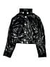 Bogner 100% Polyester Metallic Black Windbreaker Size 8 - photo 1