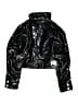 Bogner 100% Polyester Metallic Black Windbreaker Size 8 - photo 2
