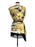 Bisou Bisou 100% Polyester Yellow Sleeveless Blouse Size M - photo 2