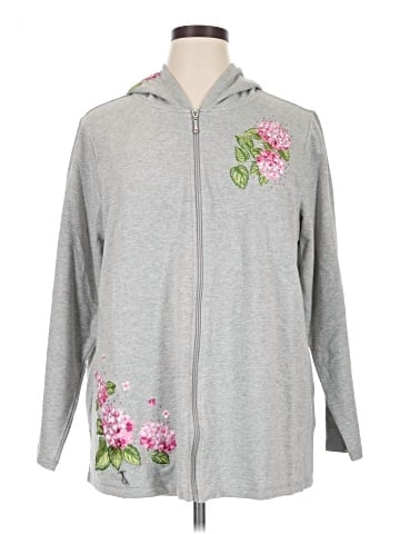Quacker Factory Zip Up Hoodie (view 1)