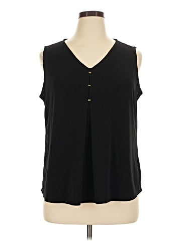 Roz & Ali Sleeveless Blouse (view 1)