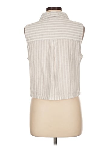 Sigrid Olsen Sleeveless Button-Down Shirt (view 2)