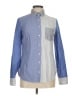 J.Crew 100% Baumwolle Color Block Blue Long Sleeve Button-Down Shirt Size 6 - photo 1