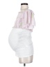 Hatch 100% Polyester White Short Sleeve Blouse Size XL Maternity (4) - photo 5