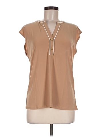 Anne Klein Short Sleeve Blouse (view 1)