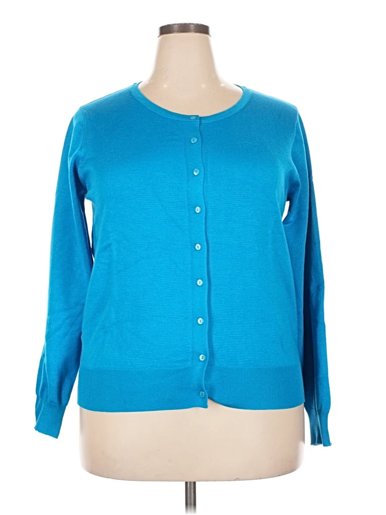 Pre-owned Grace Karin Cardigan Sweater In Blue