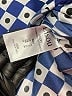 Assorted Brands 100% Silk Argyle Blue Long Sleeve Silk Top Size 2 - photo 8