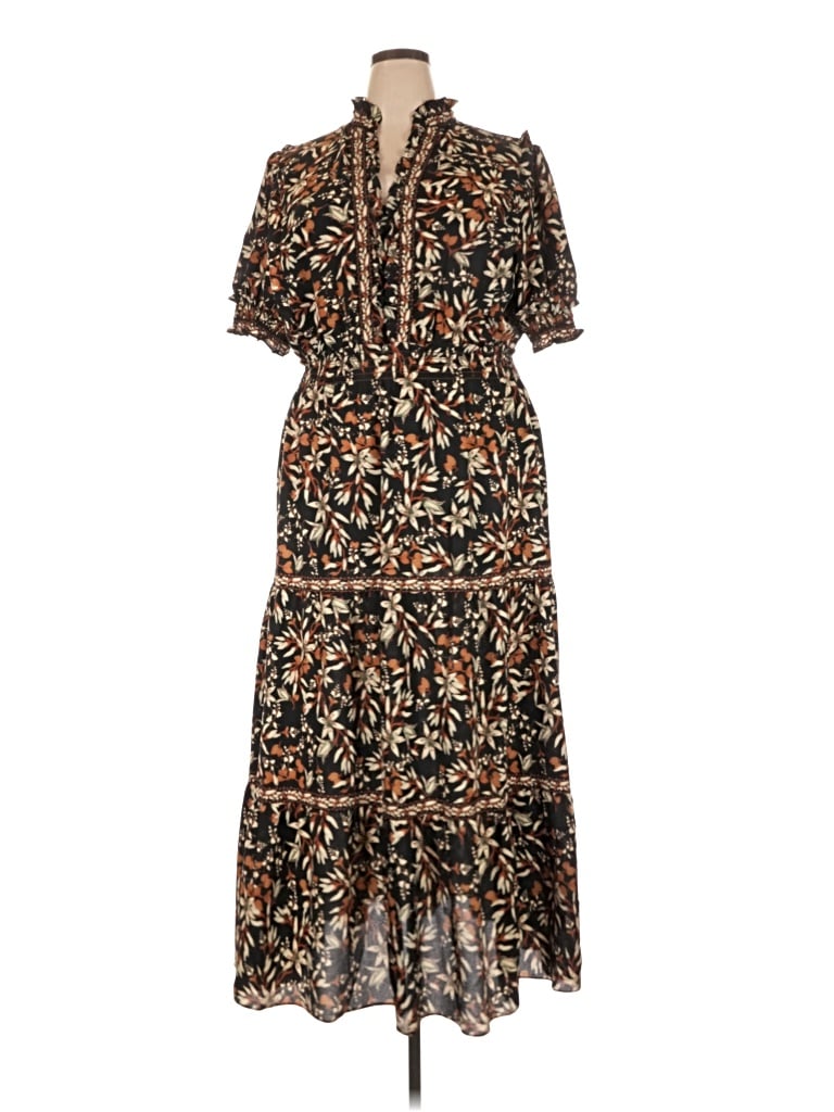 Pre-owned Max Studio Casual Dress In Brown