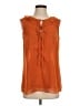 CAbi 100% Polyester Orange Sleeveless Blouse Size S - photo 1