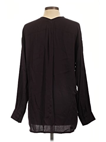 Vince. Long Sleeve Silk Top (view 2)