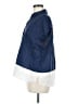 DKNY Color Block Blue Short Sleeve Blouse Size M - photo 5