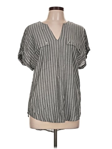 Jones New York Signature Short Sleeve Blouse (view 1)