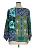 Tiny 100% Rayon Blue 3/4 Sleeve Blouse Size XL - photo 2