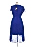 DKNY 100% Polyester Blue Cocktail Dress Size 16 - photo 2