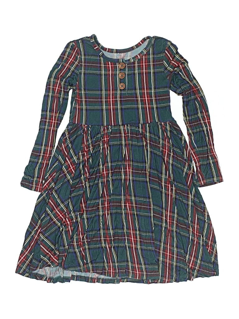 Pre-owned Posh Peanut Kids' Dress In Green