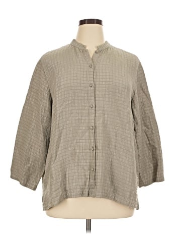 Eileen Fisher 3/4 Sleeve Button-Down Shirt (view 1)