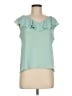Ann Taylor Green Sleeveless Blouse Size Med Petite - photo 1