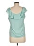 Ann Taylor Green Sleeveless Blouse Size Med Petite - photo 2
