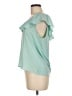 Ann Taylor Green Sleeveless Blouse Size Med Petite - photo 5