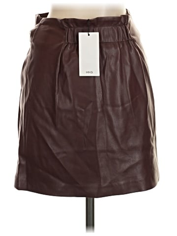 MNG Faux Leather Skirt (view 2)