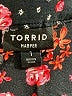 Torrid 100% Rayon Hearts Black Short Sleeve Blouse Size 1X Plus (1) - photo 7