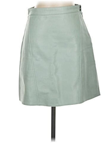Zara Basic Faux Leather Skirt (view 1)