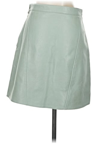 Zara Basic Faux Leather Skirt (view 2)