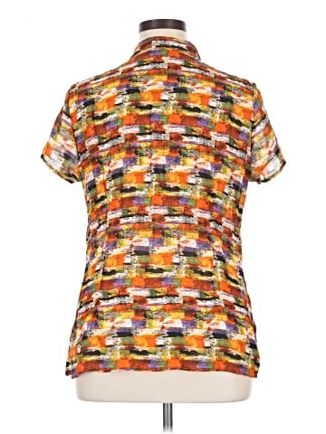 NY Collection Short Sleeve Blouse (view 2)