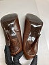 Zara 100% Leather Brown Heels Size EU 40 - photo 4