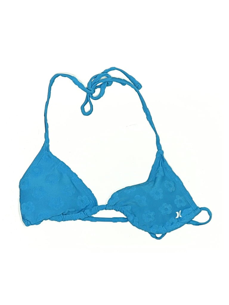 Pre-owned Hurley Swimsuit Top Blue Swimwear