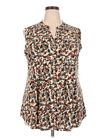 Cocomo Sleeveless Button-Down Shirt (view 1)
