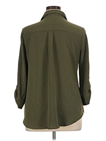 Fortune + Ivy 3/4 Sleeve Button-Down Shirt (view 2)