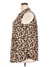Cocomo Brown Sleeveless Button-Down Shirt Size 2X - photo 5