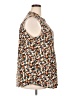 Cocomo Brown Sleeveless Button-Down Shirt Size 2X - photo 4