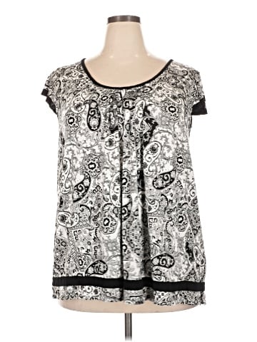 Ellen Tracy Short Sleeve Blouse (view 1)