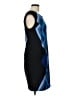 Connected Apparel Argyle Blue Cocktail Dress Size 10 - photo 4