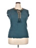 DR2 100% Rayon Teal Sleeveless Blouse Size XXL - photo 1