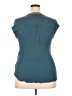 DR2 100% Rayon Teal Sleeveless Blouse Size XXL - photo 2