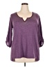 One World Purple Pullover Sweater Size 2X - photo 1