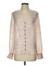 Veronica Beard 100% Silk Tan 3/4 Sleeve Silk Top Size 4 - photo 1