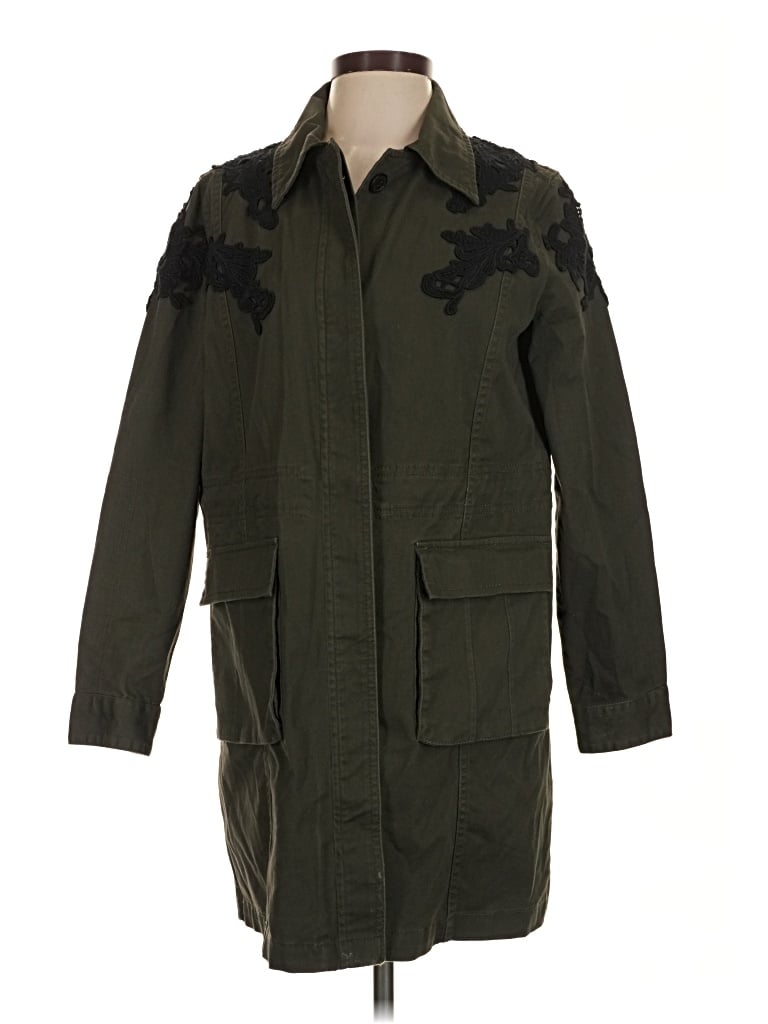 Pre-owned Halogen Coat In Green